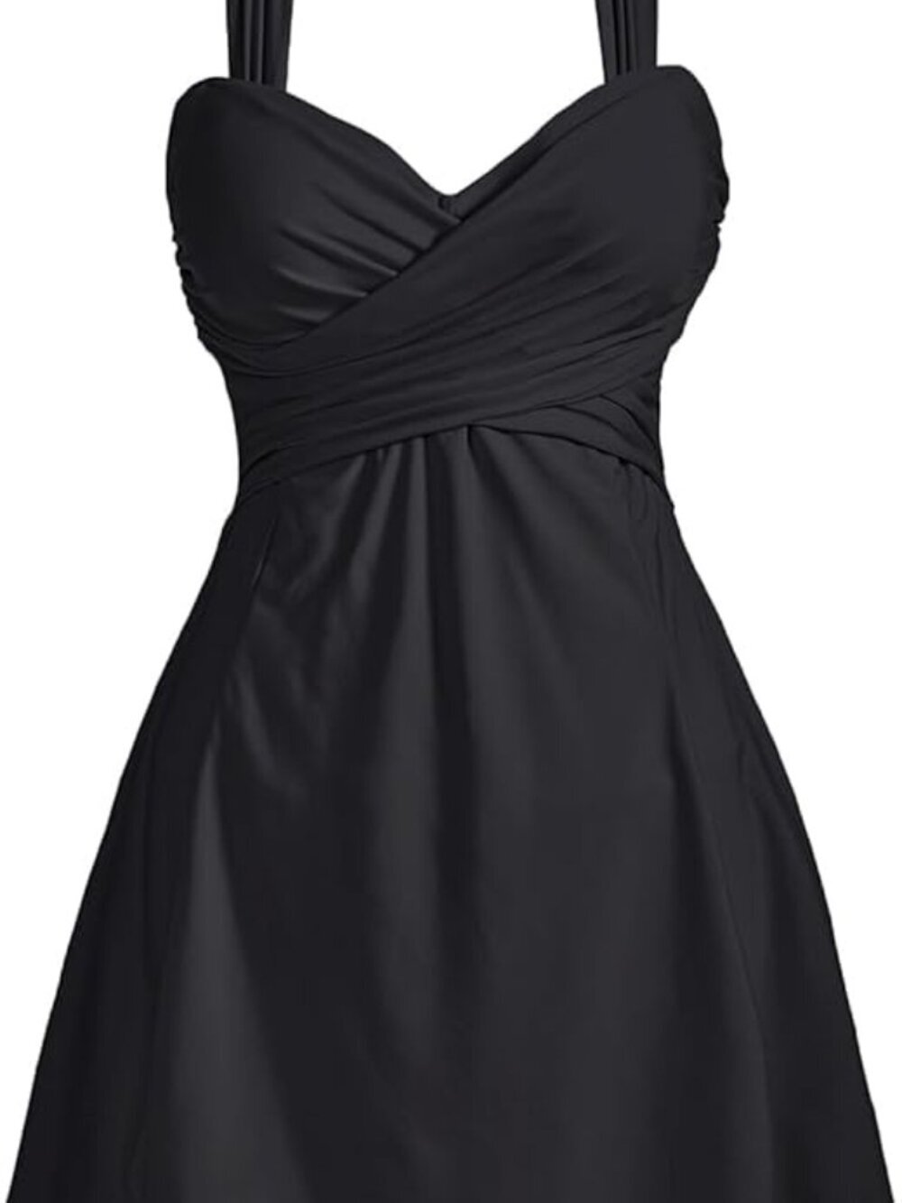 🖤 Black Tummy Control Swim Dress | Crisscross Back | Medium | NWT 🖤 - Picture 3 of 4